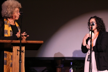 Dr. Angela Davis and Alexa J. Potashnik at Knox United Church